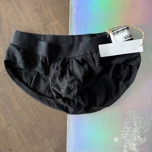 Black Men's Maison Blanche Pouch Enhancing Briefs size 5 / Medium